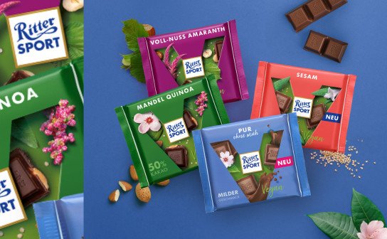 Ritter Sport: 100 x ein veganes Schokoladenpaket