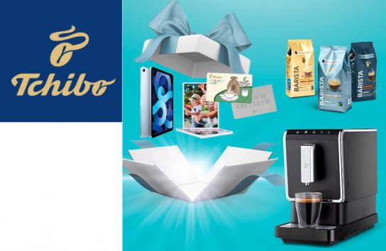 Tchibo: 2 x ein iPad Air, 20 x Kaffeevollautomaten und mehr - Preise im Gesamtwert von 12.000 €