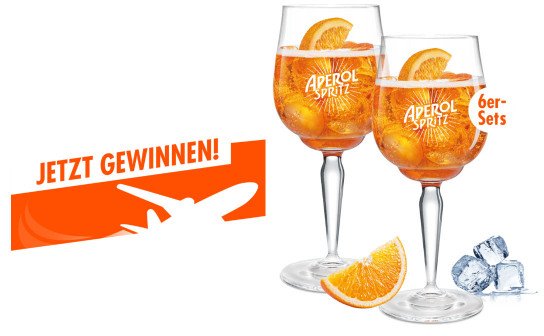 Aperol: eine Reise nach Venedig & 100 Gläser-Sets zu gewinnen