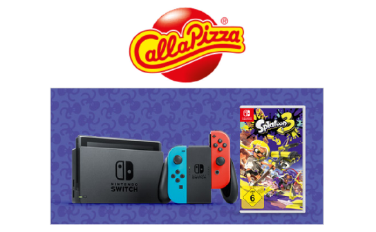 Call a Pizza: 5 x eine Nintendo Switch plus das Spiel Splatoon 3