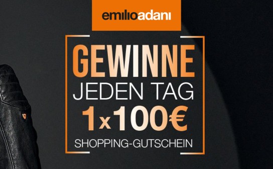 EmilioAdani: 24 x 100 € Shopping-Gutscheine