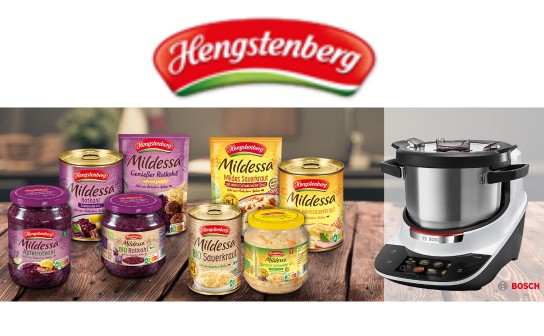 Hengstenberg: 10 Bosch Cookits Küchenmaschinen & Schlemmerpakete werden verlost