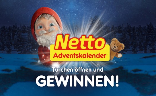 Netto Adventskalender: Preise im Gesamtwert von 100.000 € werden verlost!