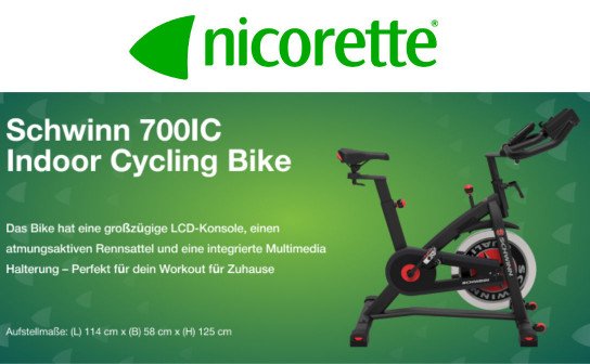 nicorette®: 3 Indoor Bikes werden verlost!