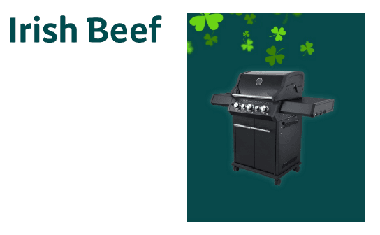 Irish Beef: verlost wird ein Gasgrill im Wert von 600 € und 10 weitere Preise
