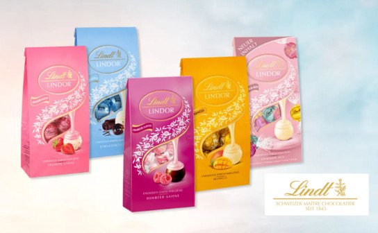 Lindt:  5 LINDOR Sommer-Kreationen-Schokoladenpakete werden verlot