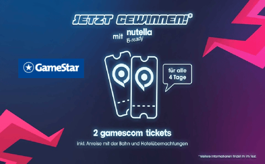 GameStar: gewinne eine Reise für 2 Personen nach Köln plus Tickets für die gamescom