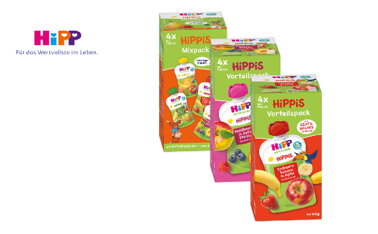 HiPP: alle 3 Monate wird 3 x ein HiPPiS Paket verlost