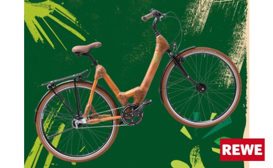 REWE: 5 x ein Bambus-Fahrrad für jeweils 2000 € zu gewinnen