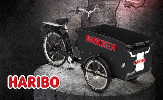 Haribo: ein Babboe E-Lastenfahrrad & 100 weitere Gewinnpakete
