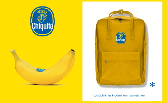 Chiquita: verlost wird 333 x ein Chiquita Rucksack