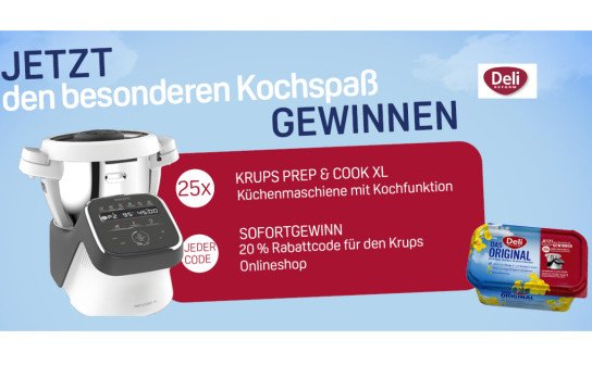 Deli Reform: 25 Krups Prep & Cook XL Küchenmaschine je 900 € zu gewinnen