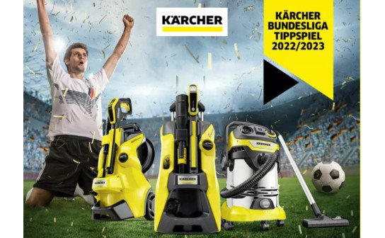 Kärcher: 39 Geräte im Gesamtwert von über 4.500 € werden verlost