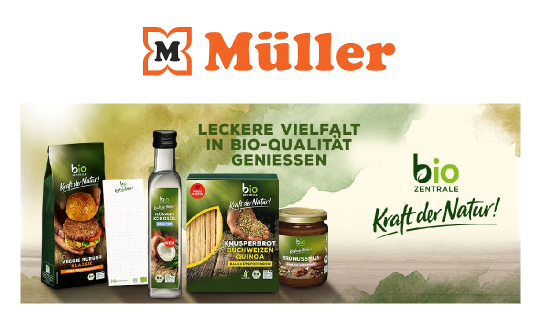 Müller: gewinne eines von 10 biozentrale-Produktpaketen