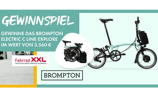 Fahrrad XXL: gewinne ein Brompton Falt E-Bike für über 3.500 €