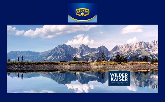 KRÜGER: verlost werden 100 Urlaubsgutscheine für den Wilden Kaiser in Tirol im Wert von jeweils 1.500 €