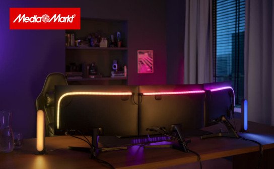 MediaMarkt: ein Philips Hue PC Lightstrips Set zu gewinnen