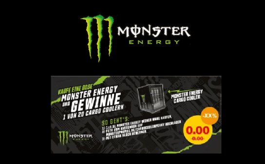 Monster Energy: verlost wird 20 x ein Cargo Cooler