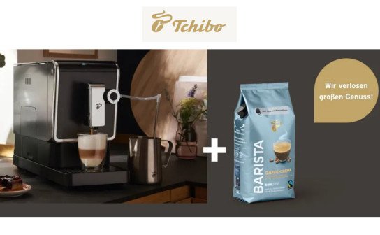 Tchibo: gewinne einen Kaffeevollautomat mit 1 kg BARISTA Kaffee für ca. 380 €