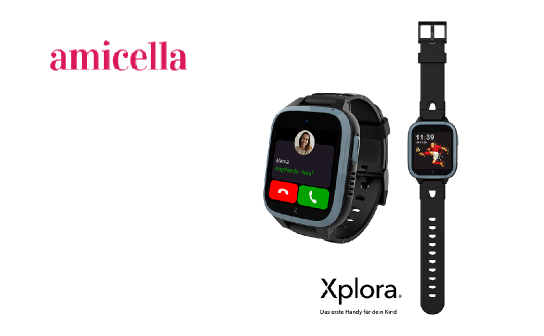amicella: verlost wird 3 x eine XGO3 Kindersmartwatch von Xplora in Schwarz