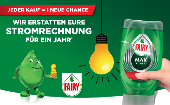 Fairy: wöchentlich eine Erstattung der Stromrechnung 2022 in Höhe von max. 1.500 €