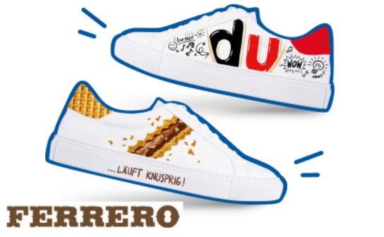 Ferrero: 1.111 duplo oder hanuta Sneaker zu gewinnen