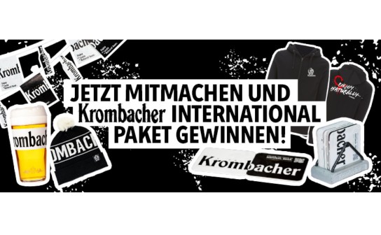 Krombacher: 3 International Packages werden verlost