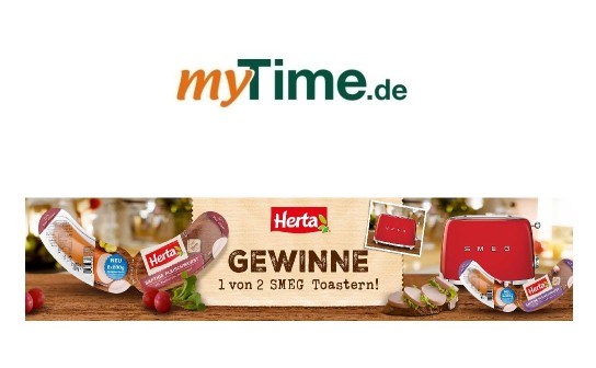 myTime: verlost wird 2 x ein Toaster von SMEG