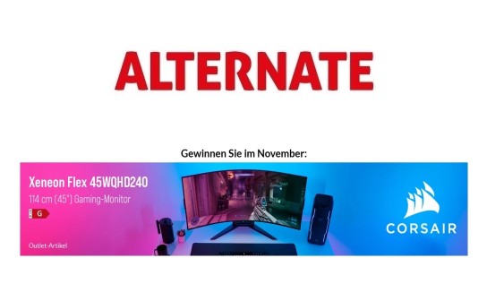 ALTERNATE: gewinne einen Gaming-Monitor Corsair Xeneon Flex
