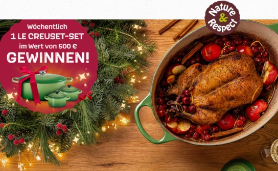 DC Sablé: Jede Woche ein Set von Le Creuset für 500 € zu gewinnen