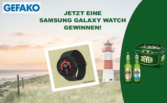 GEFAKO: verlost wird eine Samsung Galaxy Watch