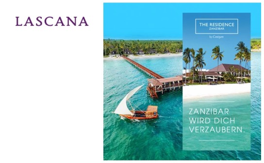 LASCANA: gewinne eine Reise für 2 Personen nach Zanzibar inkl. Flüge