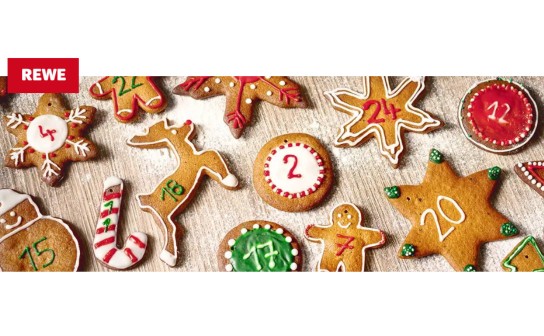 Rewe: Vollautomaten, Soundsysteme, KitchenAids, Playstations, Einkaufsgutscheine u.v.m. im Adventskalender
