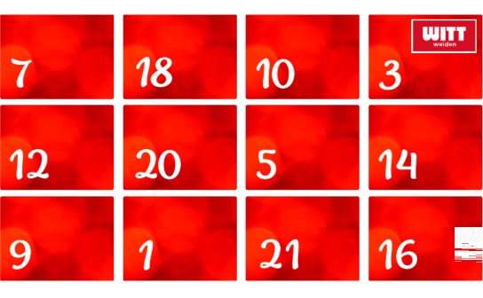 Witt Weiden: Gewinne täglich beim Adventskalender