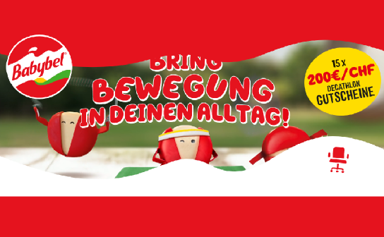 Babybel: verlost wird 30 x ein Gutschein im Gesamtwert von 4.000 €