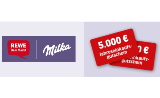 REWE: gewinne einen von 2 Jahreseinkaufsgutscheinen für je 5.000 €