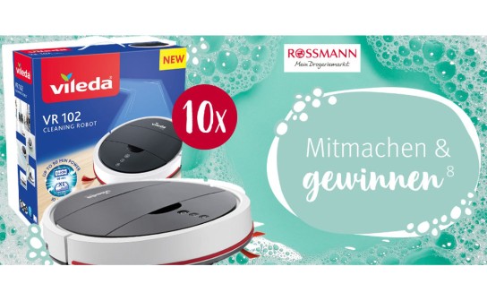 Rossmann: 10 Saugroboter von Vileda werden verlost