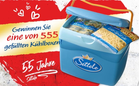 Settele: 555 prall gefüllte Kühlboxen werden verlost
