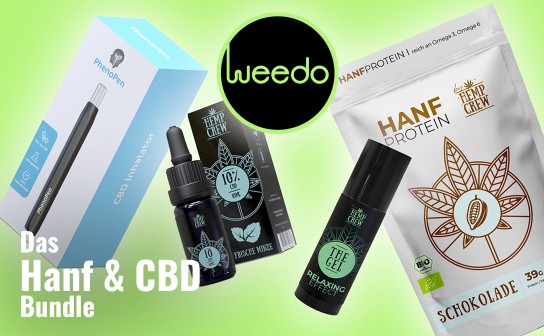 Weedo: 3 Hanf & CBD Bundles werden verlost