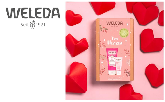 Weleda: gewinne eines von 5 Geschenksets Love Shower & Sensitiv Handcreme