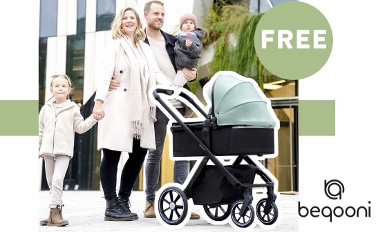 Beqooni: gewinne einen Beqooni Kinderwagen plus 3 Zubehörartikel