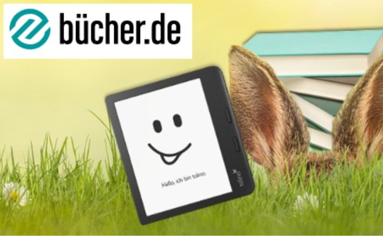 bücher.de: ein tolino vision 6 und 5 Buchpakete werden verlost