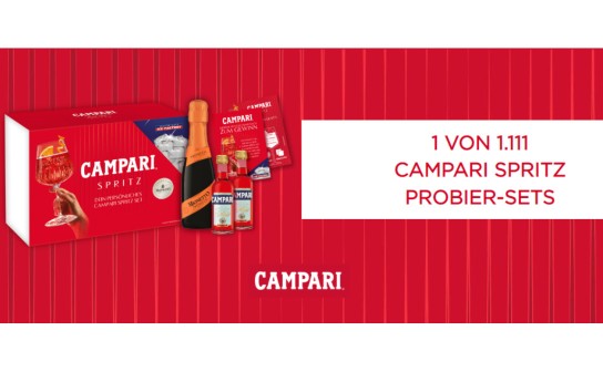 Campari: 1.111 x Campari Spritz Probiersets werden verlost