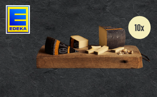 EDEKA: verlost wird 10 x ein Luxus-Käsepaket mit KALTBACH Der Cremig-Würzige
