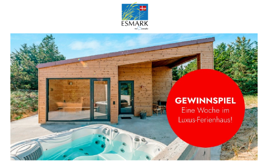 Esmark: gewinne eine Woche im Luxus-Traumferienhaus an der dänischen Nordsee im Wert von bis zu 2.500 €