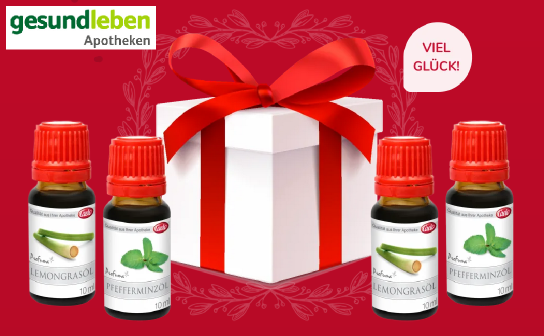 gesund leben-Apotheken: 20 x ein Überraschungspaket mit Ätherischen Ölen im Wert von ca. 20 €