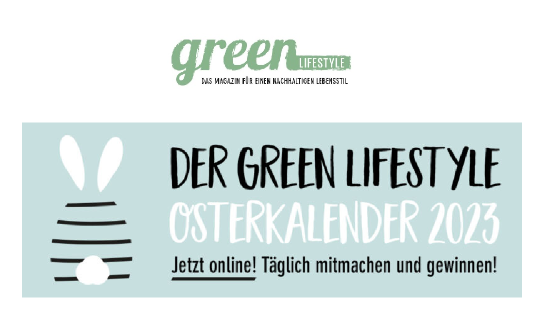 green Lifestyle: täglich wechselnde Preise im Osterkalender 2023 zu gewinnen