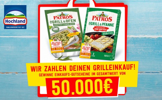 Hochland: Einkaufsgutscheine im Gesamtwert von 50.000 € werden verlost
