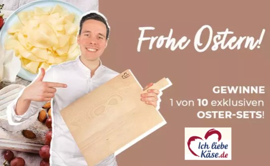 Ich liebe Käse: 10 exklusive Oster-Sets werden verlost