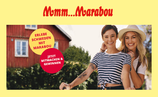 Marabou: verlost wird eine Reise nach Schweden im Wert von 2.000 €